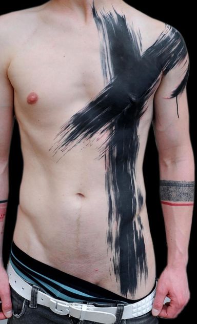 20 Flawless Brush Stroke Style Tattoos