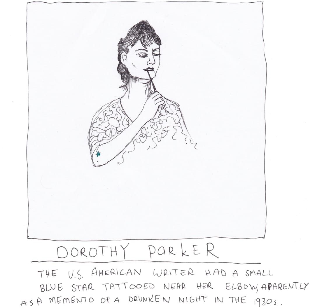 dorothy parker tattoo drawing