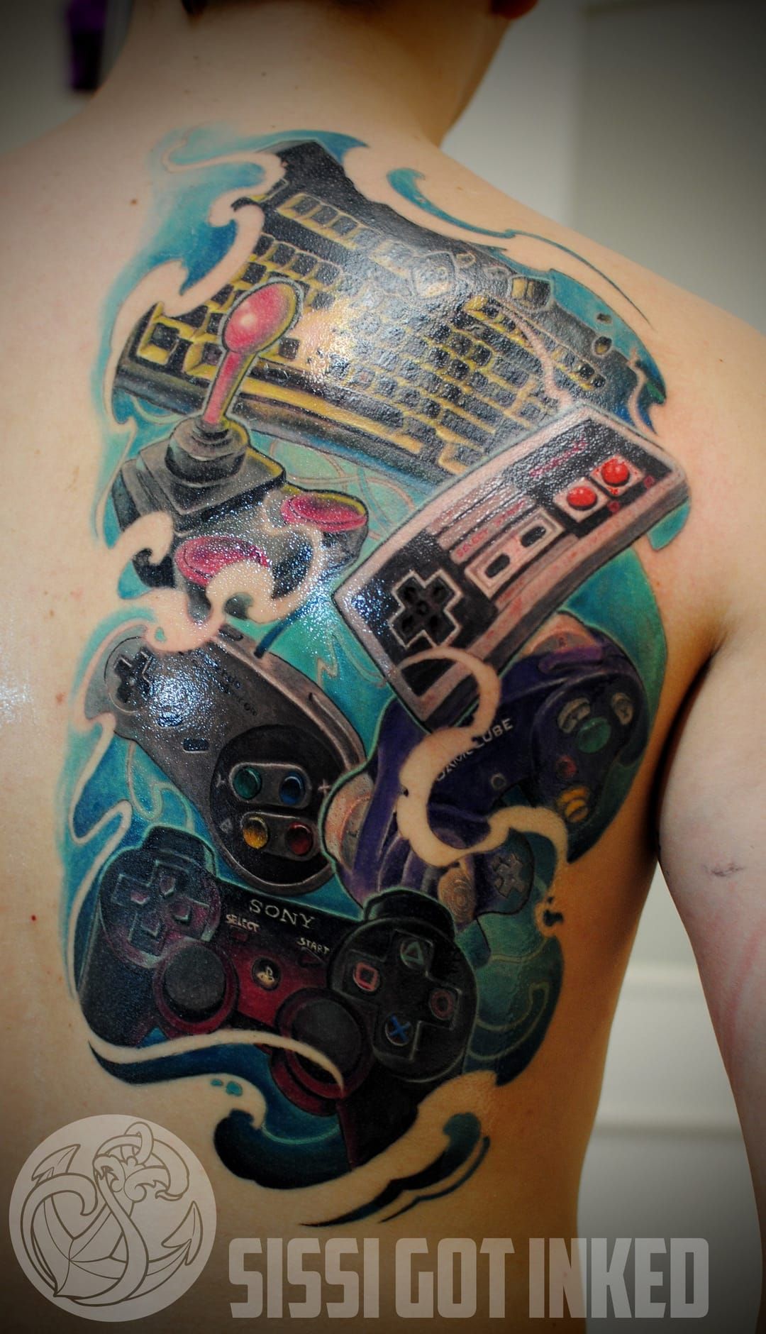 Playstation inspired tattoo