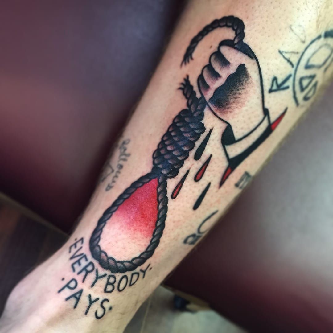 Trad Style Noose done by Jenko Ultimate Skin Leeds UK  rtattoos