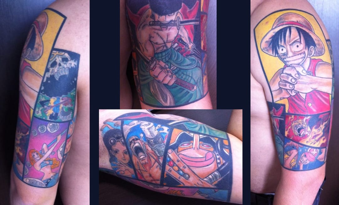 Awesome One Piece Tattoos For The Straw Hat Pirates Tattoodo