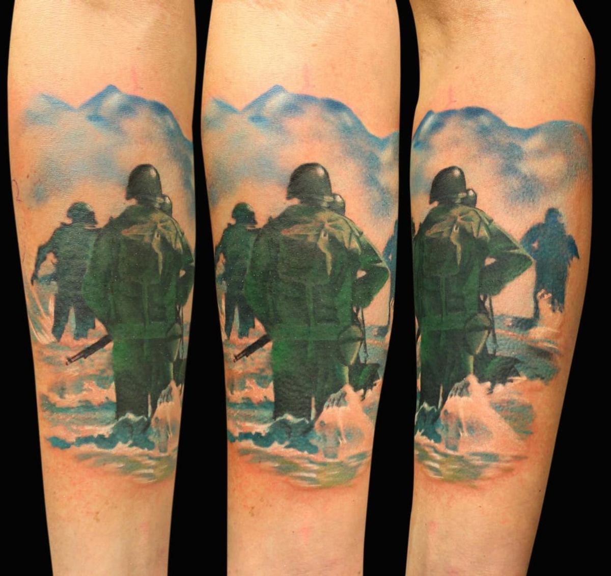 Veterans show off their military-themed tattoos