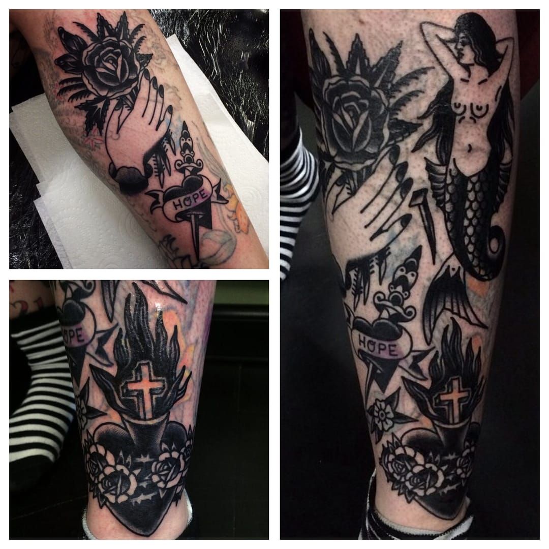 Blast Over Tattoos by Joe Ellis