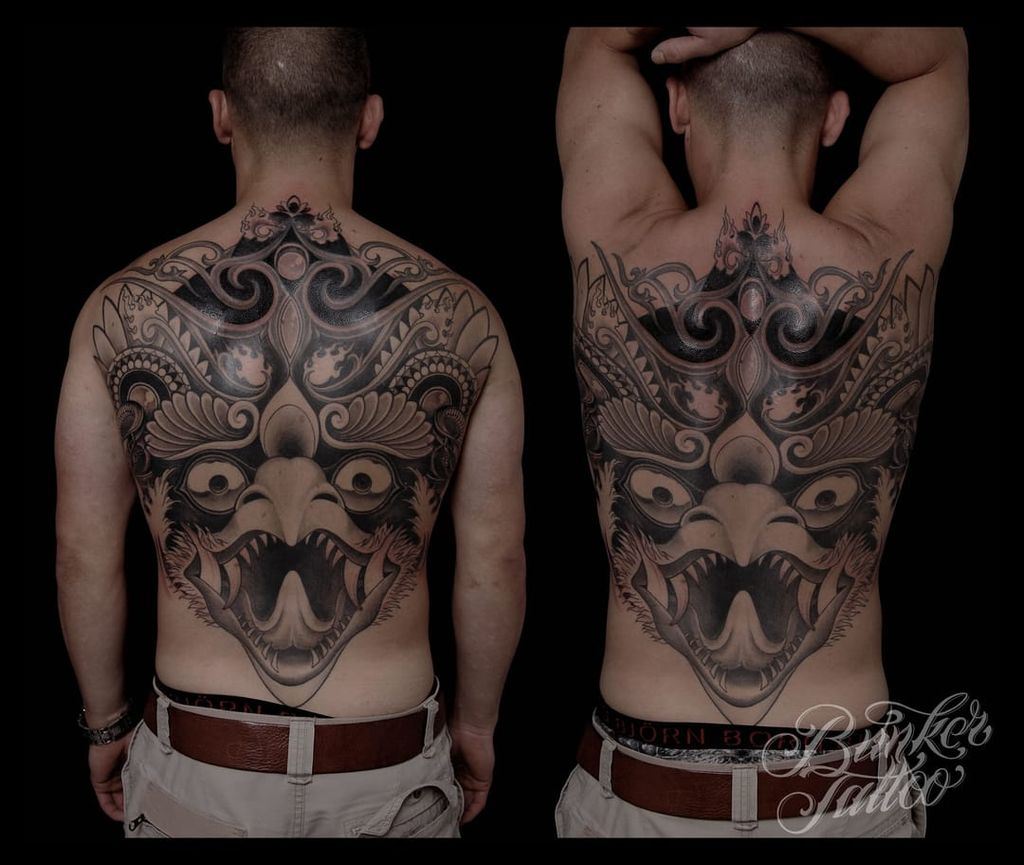 Garuda by Florencio at Bunker Tattoo.
