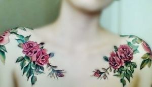 Beautiful colorful roses tattoo, Source: i.imgur.com
