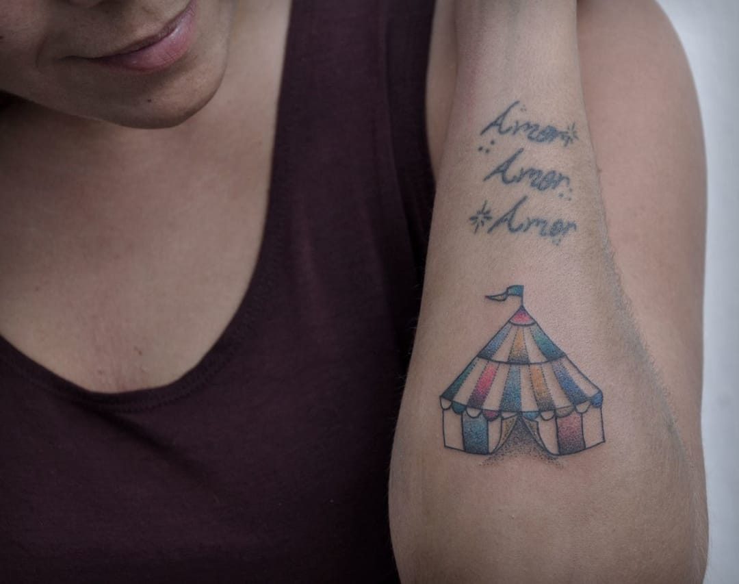 Circus babes Tattoo Flash Art Print – Parlor Tattoo Prints