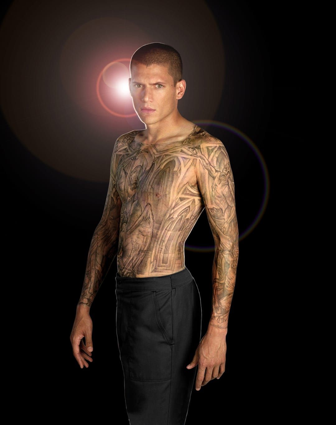 The fake bodysuit had to be scrubbed off and could last weeks if left on, Michael Schofield and his Prison Break tattoo #prisonbreak #michaelschofield