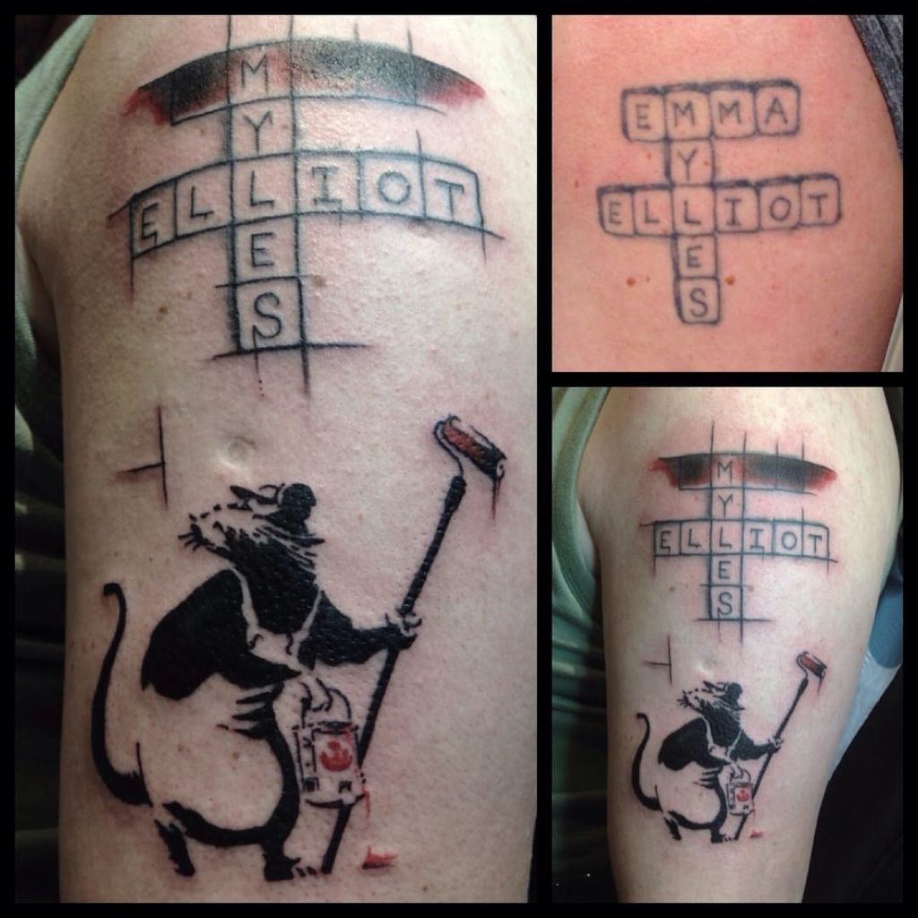 Haha, a fun idea for a cover-up ! By Barry Barnes.