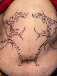 Neotribal Abdominal Outline