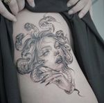 Medusa tattoo 🫦 . . . . . #tattoo #tattoos #tattooed #tattooartist #tattooart #tattooedgirls #tattoolife #tattoist #instaart #instatattoo #bodyart #tat #tats #tatts #ink #inked #inkedup #inkedgirls #inklife #inkstagram #inkaddict #inkwell #inkedlife #tatooideas #Hamburg #hamburgtattoo #tattoopins #finelinetattoo #magnumhamburg #medusatattoo