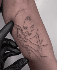 From a picture of my client when she was a kid and her grandmother, this is a healing session 
