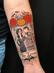 Bob’s Burgers Goth tarot card