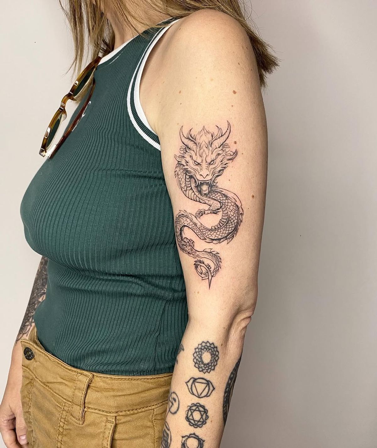 dreamy shoulder tattoo