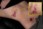 NEW TATTOO & COVER UP🤭 | Guess which is which ✨ #flowertattoos #sakuratattoo #lycoristattoo #hamburgtattoo #brementattoo