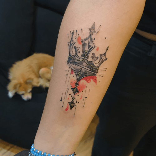 Watercolor Splash Crown