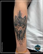 wolf tattoo #wolf #wolfgang #wolftattoo #forarmtattoo #blackandgrey #tattooartist #london #wembley #wembleytattoo #tattooideas #londontattooartist #foryou