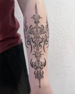 Neo-Tribal, Cybersigil, Arm tattoo idea for Abigail ✨ . . . #tattooshop #tatt #tattooartist #neotribaltattoo #blacktattooart #armtattoo #womentattoo #ink #tattooist #losangeles #california #fkirons