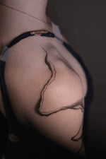 Abstract line tattoo