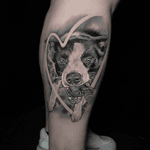 Memorial portrait on calf