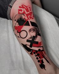Tattoo about forced silence due to political persecution