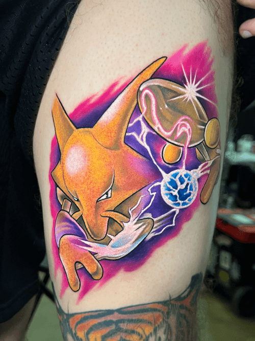 Alakazam Pokemon Tattoo
