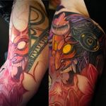 Cyber punk hanya cover-up - #cyberpunktattoo #hanyamask #neojapanesetattoo #hanya #coveruptattoos