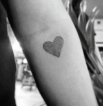 Fingerprint Heart Tattoo