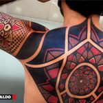 #MarcoGaldo #mandala #blackwork #geometric #pattern #backpiece