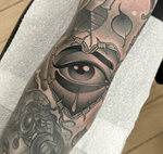 Eye with Barbed Wire