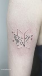 BTS Whale Logo Tattoo