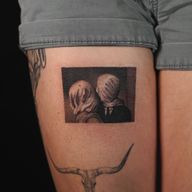 The Lovers II by Rene Magritte ? I’ve loved this painting since high school and did an art project on it for class so this was a full circle moment :’) turns out my client had this painting as her wallpaper a while ago too so it makes it that more special✨ .. #tattoo #tattoos #tattooartist #painting #tattoodesign #tattooideas #blackwork #inked #tattooapprenticeship #femaletattooartist #realism #realismtattoo #tattooed #blackworktattoo #tattooist #tattooing #blackandgreytattoo #tattooinspiration #flash #orlandotattooartist #altamontesprings #orlandoflorida