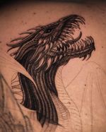 Work in progress. Start of huge cover up 🐉 Done at @muka_studio . . . . #dragontattoo #coveruptattoo #dragonart #dotworkers #tatuaje #тату #graphictattoo #polishtattoo #neotraditional #lamadelray #tatuaż #tattoo #tattooartist #illustrationtattoo #krakowtattoo #polandtattoos #tattoos #fineline #pepax #pepaxcartridges