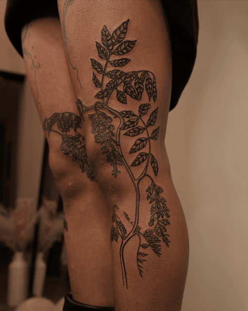Wisteria Vine Tattoo