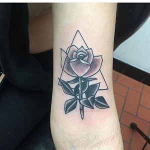 A cool rose done by prospect_tattoos