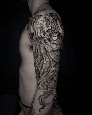 Dotwork tattoo style