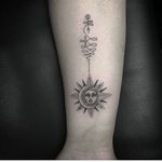 Sun and moon by Danny  #sunandmoontattoo #suntattoo #moontattoo #geometrictattoo #singleneedle #blackandgreytattoo #blackandgraytattoo #tattoo #finelinetattoonyc