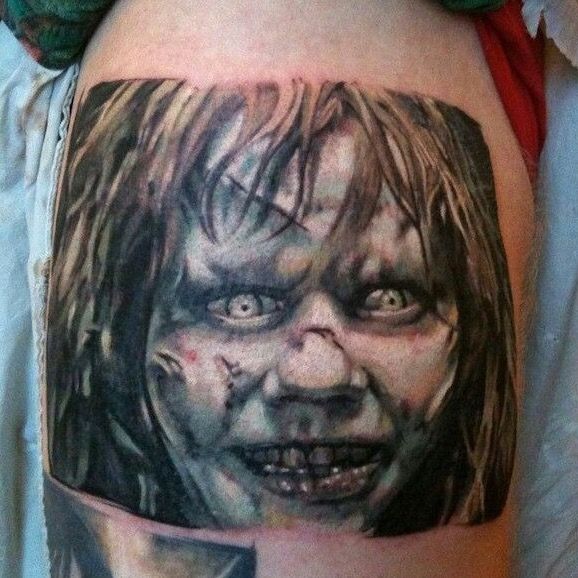 Exorcist Extra Horror Movie Extraordinary Temporary Tattoo Sticker  OhMyTat