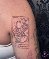Who doesn’t love a tarot card ??#tattoo #tattoos #tattooapprentice #tattooapprenticeship #armtattoos #shouldertattoo #tarotcardtattoo #tarotcards??️ #tarotcardtattoo #scorpio #scorpiotattoo #scorpiotarot #masttattoomachine #miltonkeynes #miltonkeynesbusiness #miltonkeynessmallbusiness #miltonkeynestattoo #mk #mktattoo #tattoomk #bletchley #bletchleytattoo #serenityink