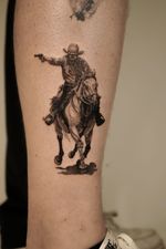Cowboy on Horseback Tattoo