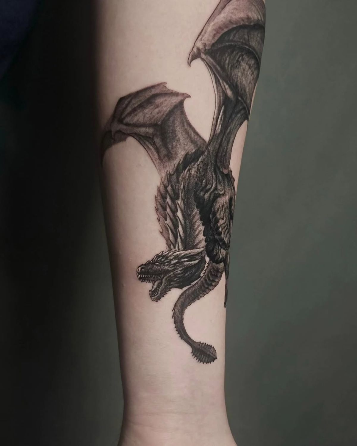 elegant leg tattoo