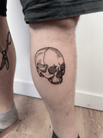 pennies on skull 
