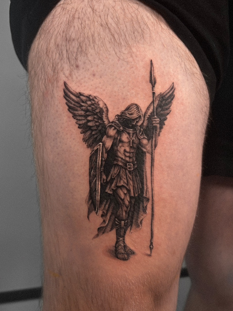 Archangel Michael Tattoo - Religious \u0026 Guardian Art • Tattoodo, image size:959x1280