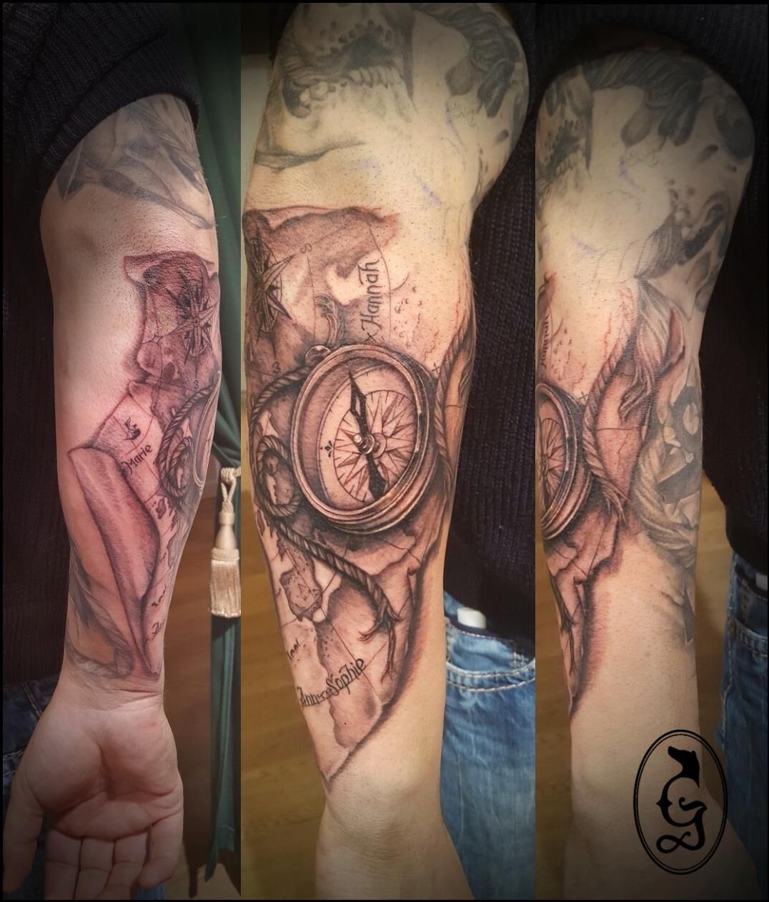 The bottom of the arm Argento by Caesar  Tattoos