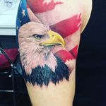 Eagle tattoo done by Ricky Chen #eagle 