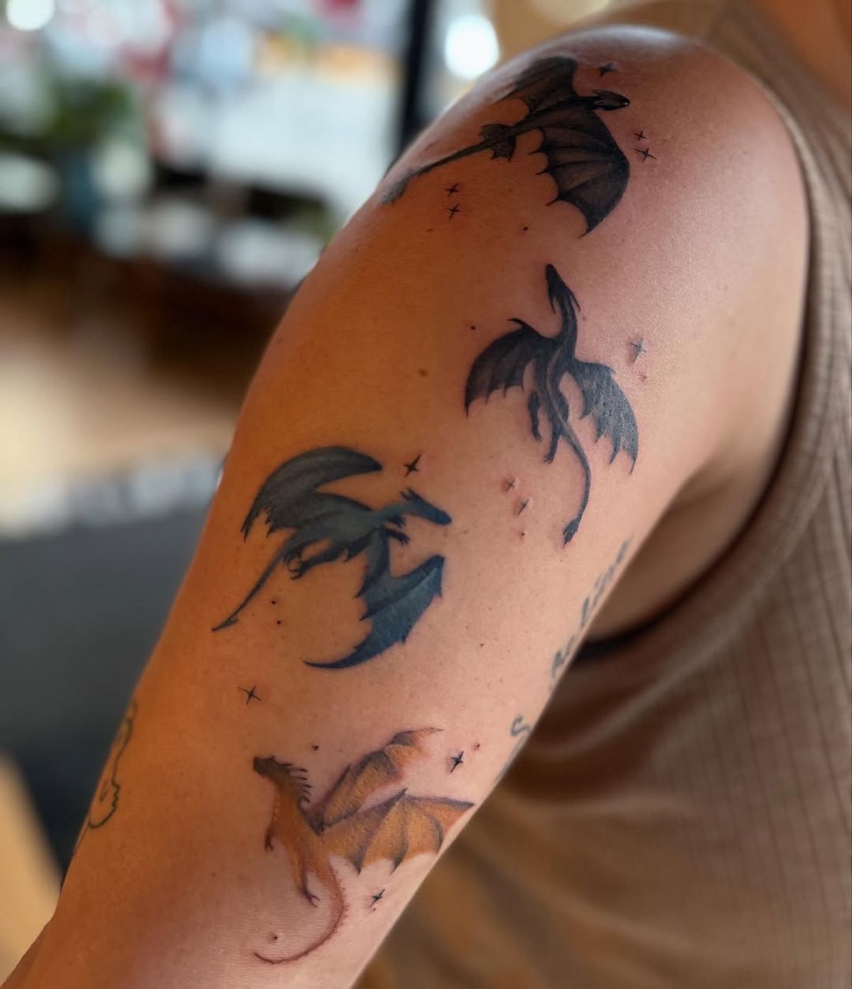 graceful neck tattoo