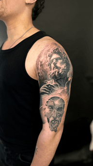 Stoicism Greek gods and philosophy themed sleeve