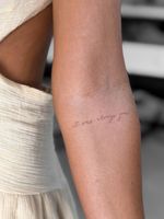 Delicate 'It Was Always You' Lettering Tattoo