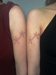 Matching Star Faces Tattoos