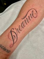 "Dreeanne" Script Tattoo