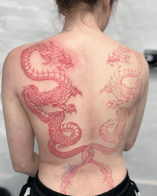 Dragon Back Tattoo